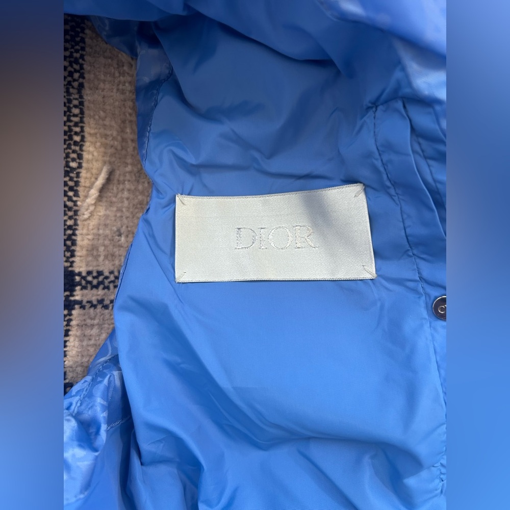 Dior Blue Oblique Gillet Puffer Vest - Authentic Size 52 Excellent Condition - Picture 8 of 16